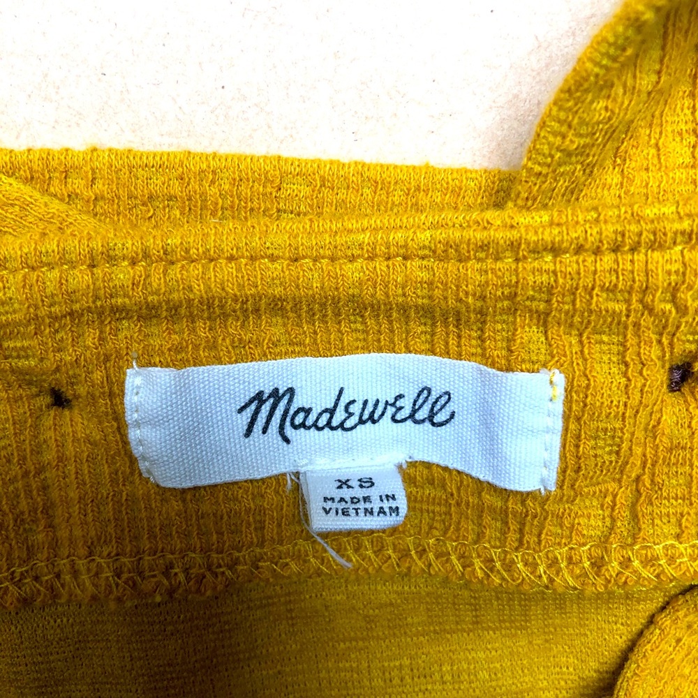 Madewell yellow cross back tank top sizeXS - Picture 5 of 6